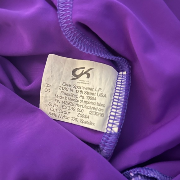 Purple GK Gymnastkcs Leo AS - Picture 3 of 5